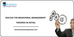behavioral management theories