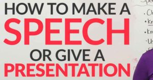 How to make a Speech in School ?